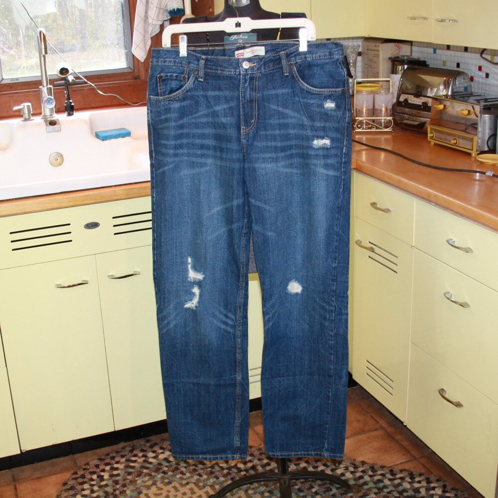 Levi's 502 Denim Jeans Distressed Men's 38X29